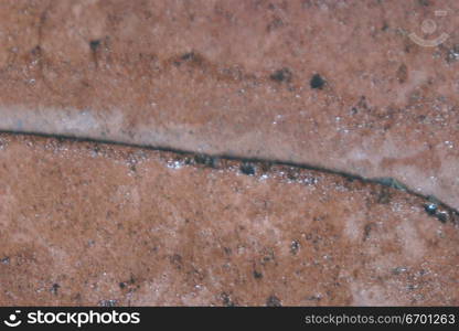 Close-up of the painted surface of a wall