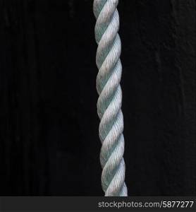 Close-up of the pattern of a rope