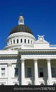 Close-up of the Sacramento Capitol building, California, USA.