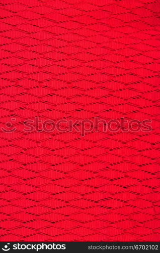 Close-up of the surface of an embossed fabric