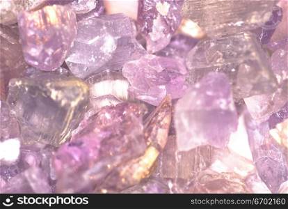 Close-up of the surface of precious stones