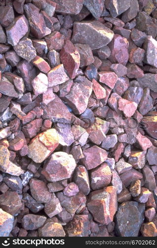 Close-up of the surface of stones