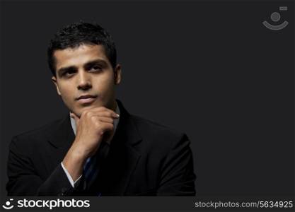 Close-up of thoughtful businessman looking away
