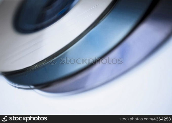 Close-up of three compact discs