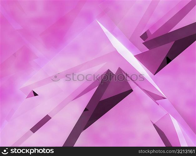 Close-up of three-dimensional pattern on a pink background