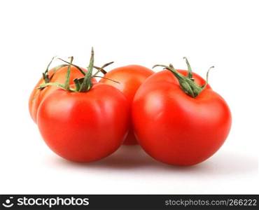 Close-Up Of Tomato Against White Background