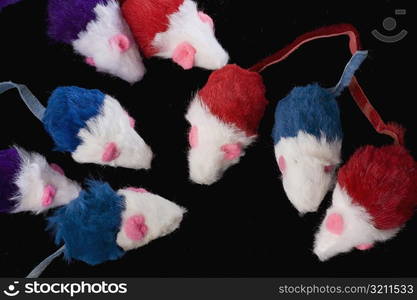 Close-up of toy mice