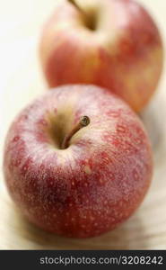 Close-up of two apples