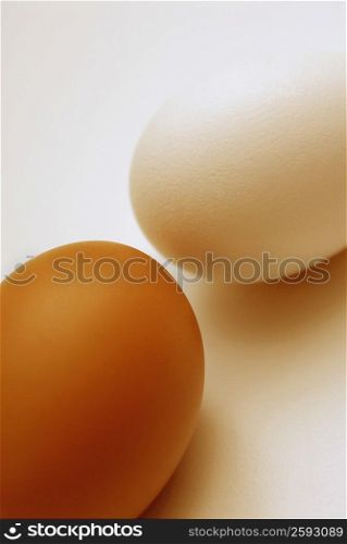 Close-up of two eggs