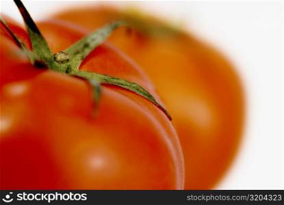 Close-up of two tomatoes