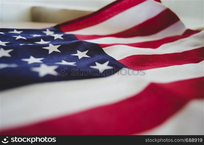 close up of usa flag - memorial day. background. close up of usa flag - memorial day