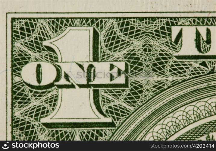 close-up of various u.s. dollars bills. the american currency