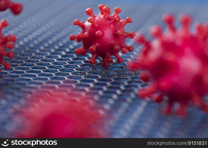 Close up of virus, medical health