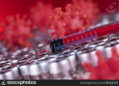 Close up of virus, medical health