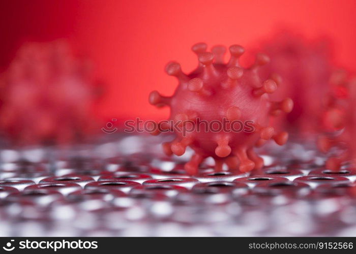 Close up of virus, medical health