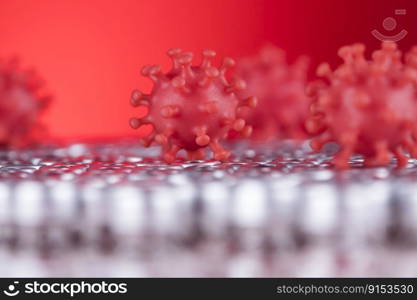 Close up of virus, medical health