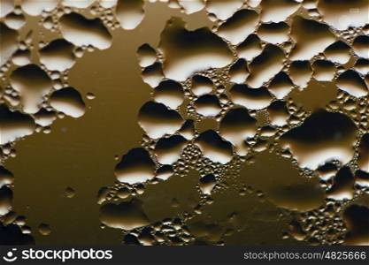 Close up of water drops on a window