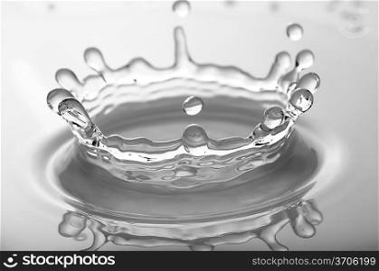 close-up of water splash