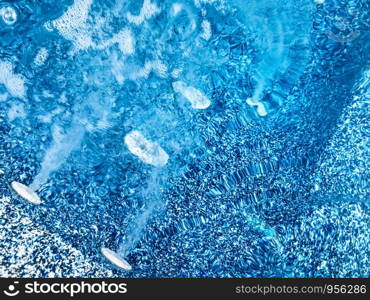 Close-Up Of Whirlpool Bubble In Hot Tub