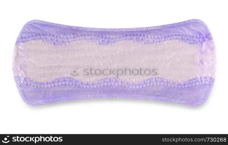 close up of woman hygiene protection on white background with clipping path