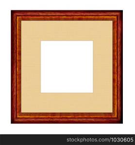 Close up of wood Picture Frame with mount