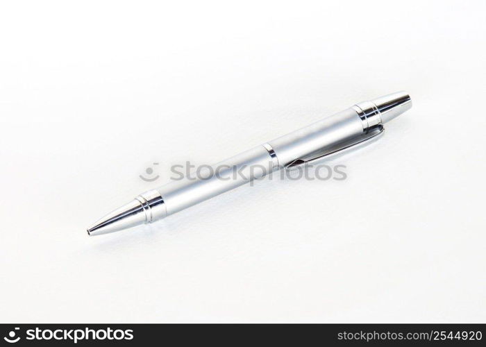 close up pen isolated on white background.
