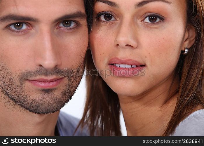 Close-up portrait of a couple