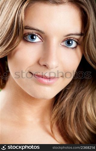 Close-up portrait of a Fresh and Beautiful young woman