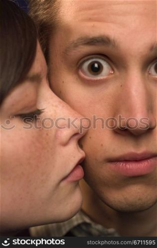 Close up portrait of a man and a woman