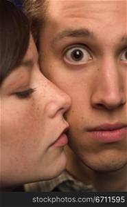 Close up portrait of a man and a woman