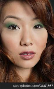 Close-up portrait of beautiful Chinese woman