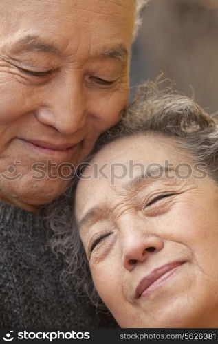 Close- up portrait of senior couple, Beijing