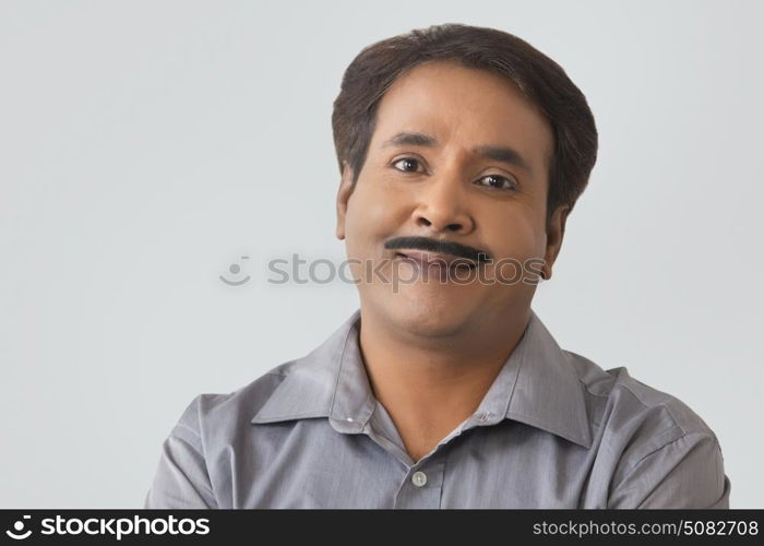 Close up portrait of smiling man