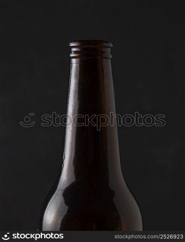 close up refreshing beverage bottle