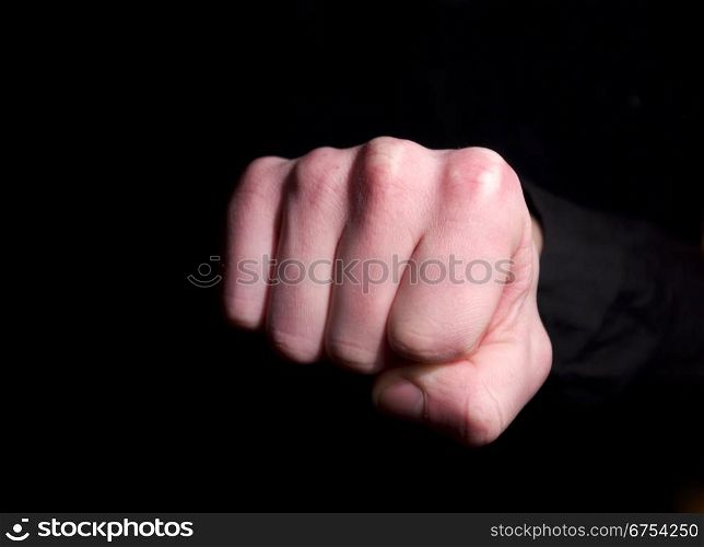 Close up shot of a clenched fist