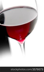 Close-up shot of a glass of wine