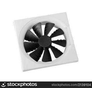 Close-up shot of computer CPU cooler isolated on a white background. Close-up shot of computer CPU cooler isolated