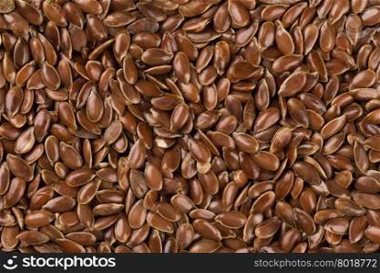 Close up shot of flax seeds background