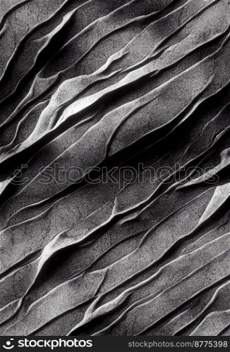 Close up shot of Grey concrete wall pattern 3d illustrated