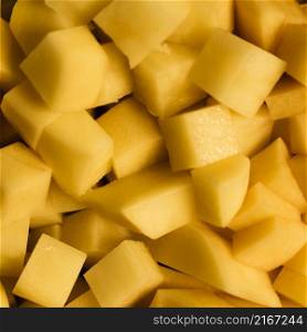 close up slices pineapple texture background