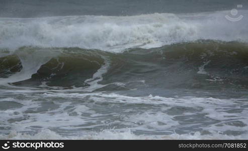 Close up slow motion waves