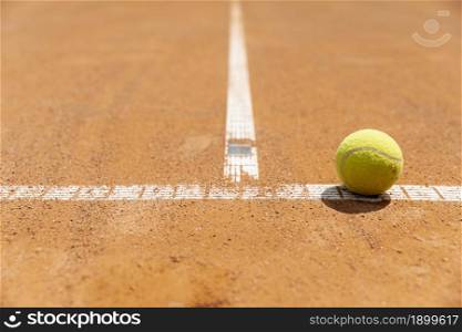 close up tennis ball court ground. Resolution and high quality beautiful photo. close up tennis ball court ground. High quality beautiful photo concept
