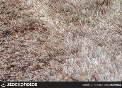 Close up texture of brown carpet for background