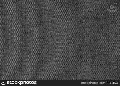 Close-up texture of natural black coarse weave fabric or cloth. Fabric texture of natural cotton or linen textile material. Blue canvas background. Decorative fabric for upholstery, furniture, walls. Close up texture of turquoise coarse weave upholstery fabric. Decorative textile background