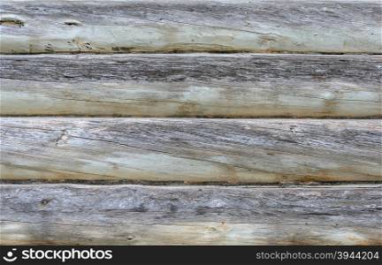 Close-up texture of old unpainted log wall