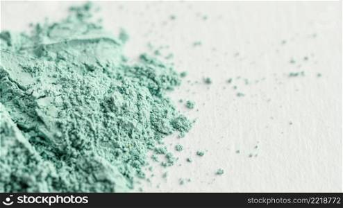close up turquoise pigment