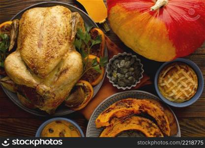 close up view beautiful thanksgiving concept