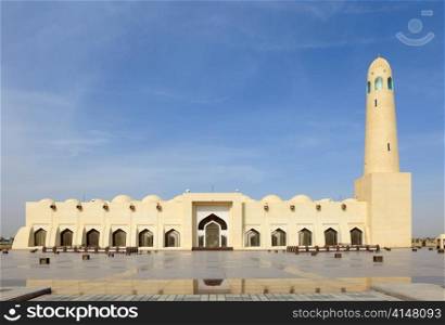 Close-up view of the State Mosque in Doha, Qatar, Arabia,