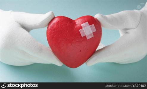 close up world heart day concept