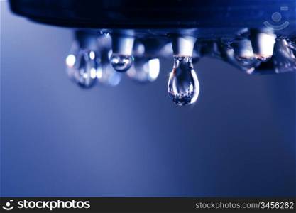 close water drop macro close up